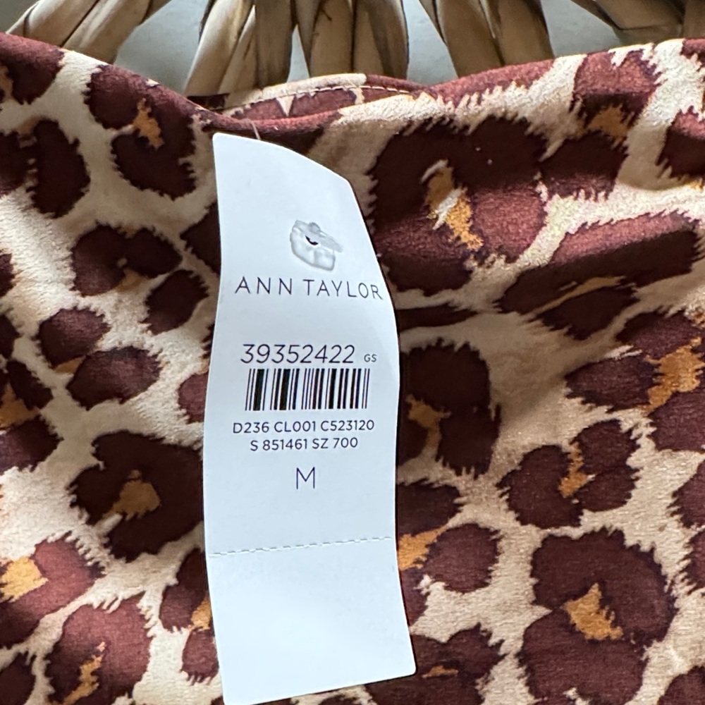 Leopard Print Satin Skirt - Picture 2 of 4